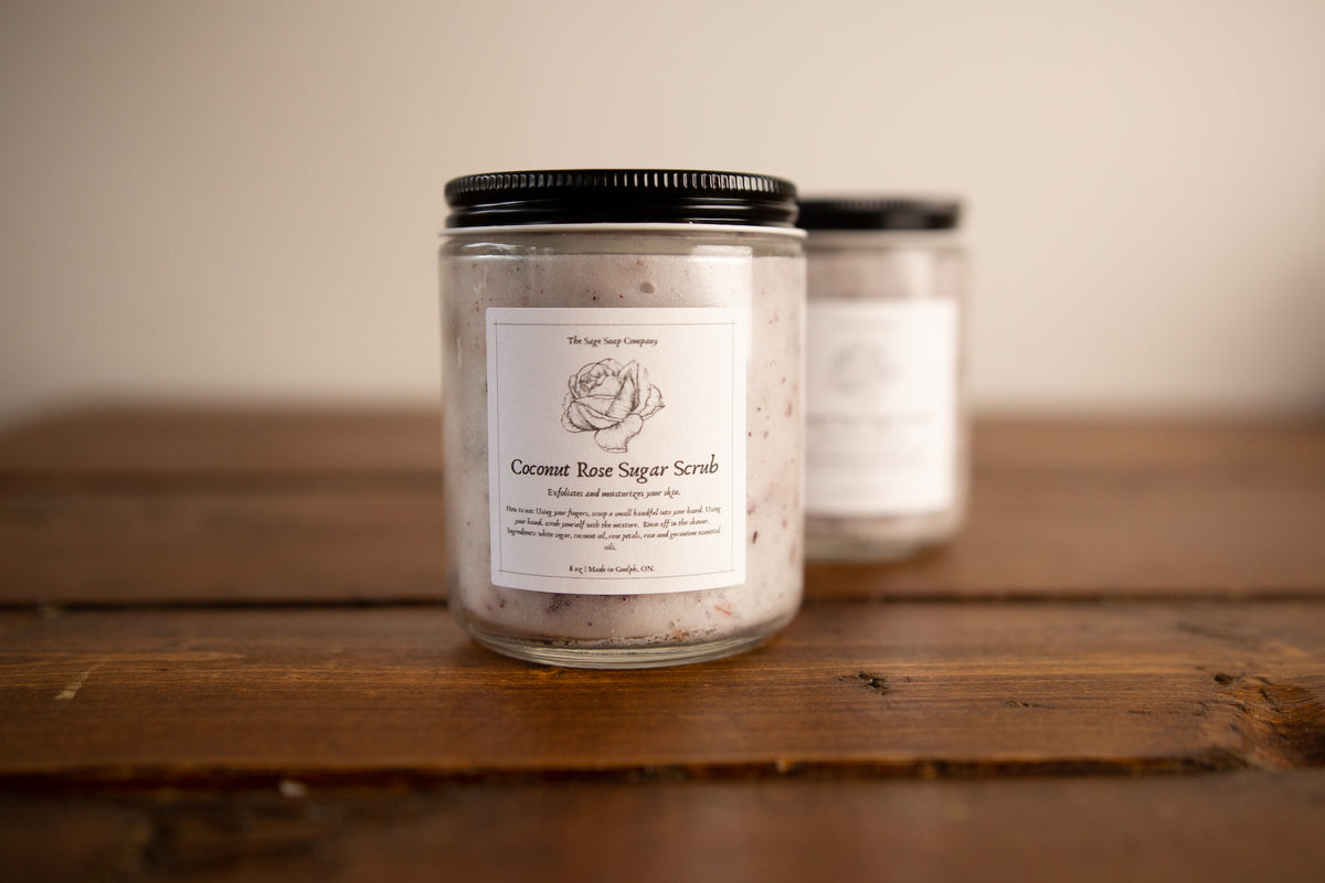 Coconut Rose Sugar Scrub