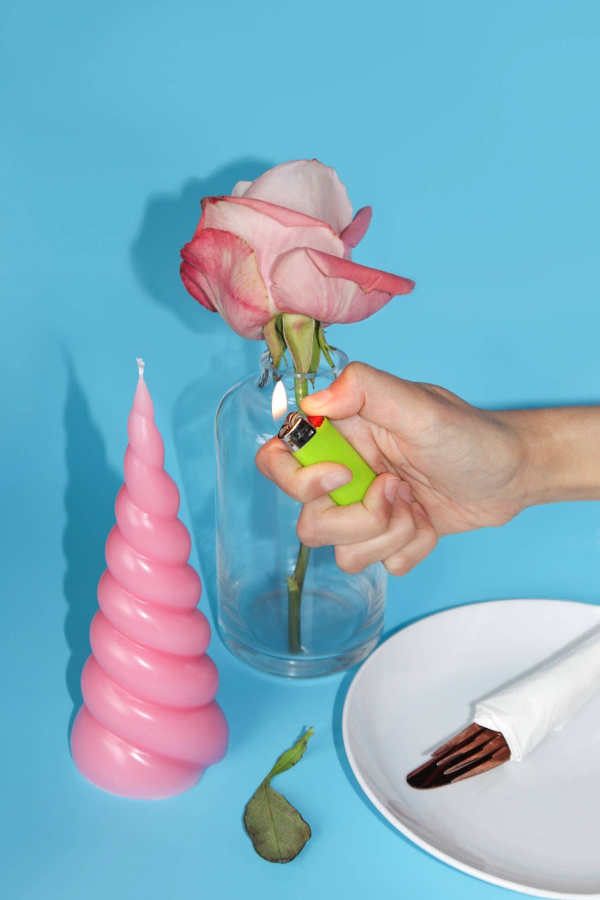 The Swirl Next Door Candle - Pillar Candle