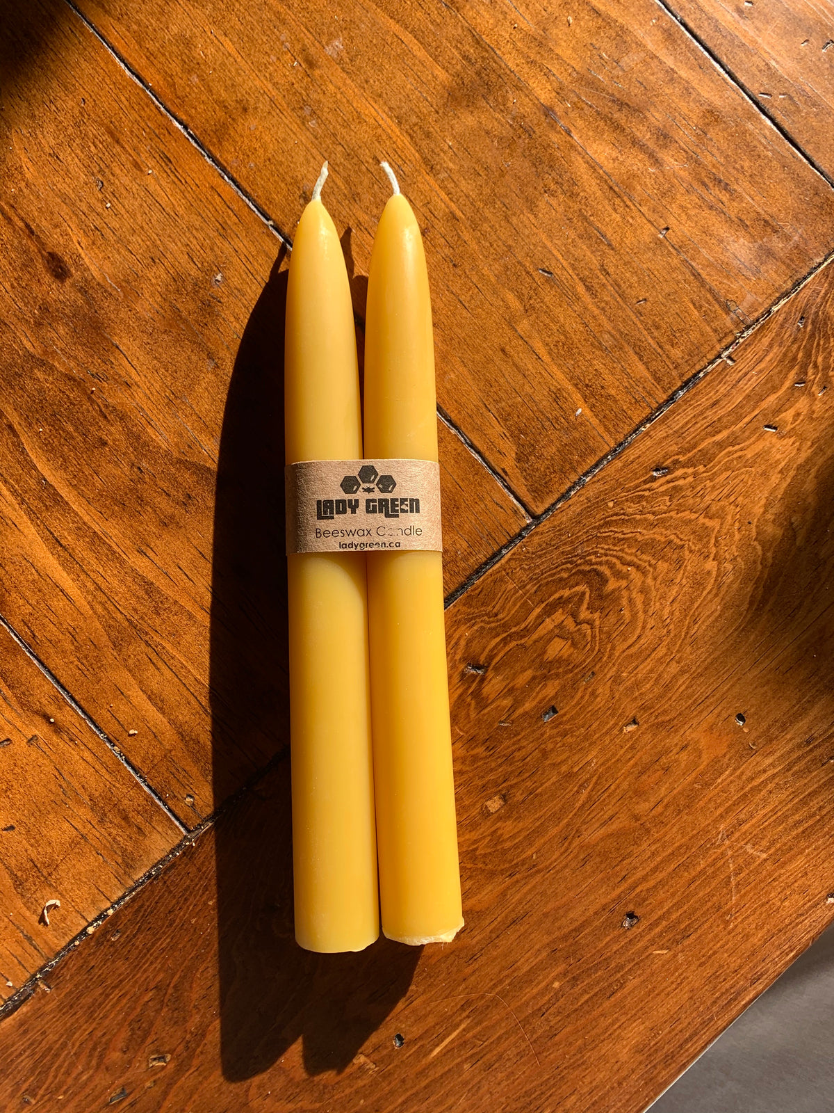 Beeswax Taper Candles (Set of 2)